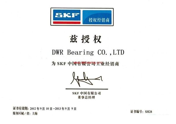 Çin DWR Bearing  Co., Ltd Sertifikalar
